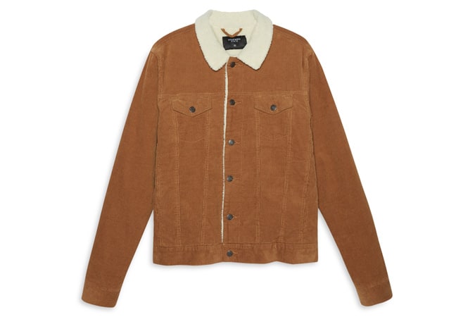 Primark Brown Cord Fleece Lined Jacket