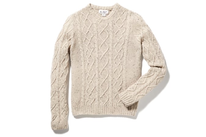 Original Penguin Wool Alpaca Fisherman Sweater