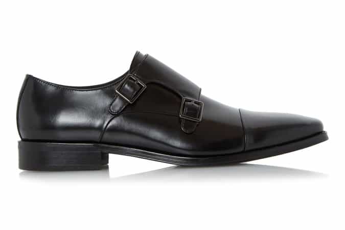 Dune Chisel Toecap Double Buckle Monk Shoe