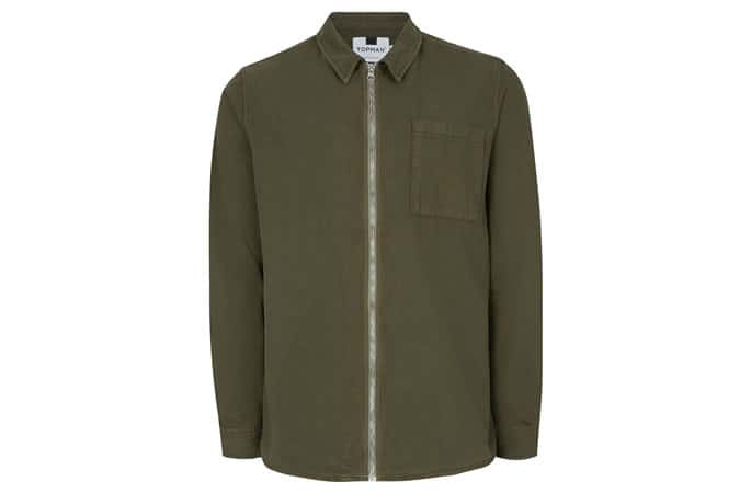 Topman Khaki Shacket