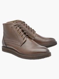 Brown Duane Milled Leather Lace Up Boot