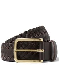 A.P.C. WOVEN-LEATHER BELT