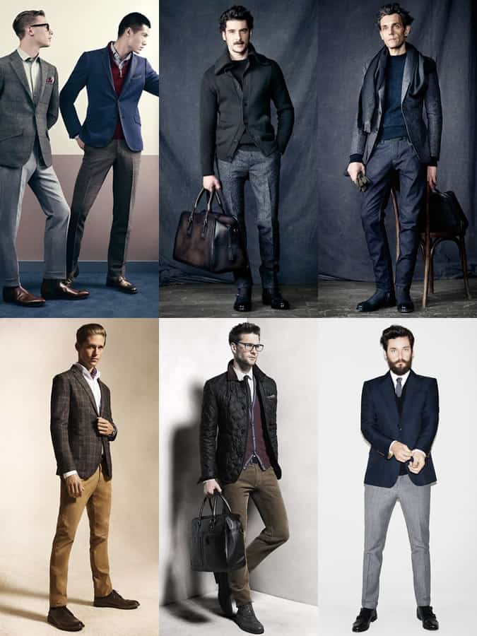 Examples of a good trouser break