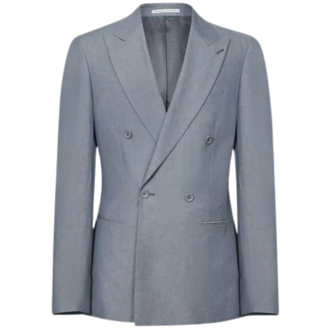 reiss TIME COTTON LINEN BLEND SLIM FIT BLAZER