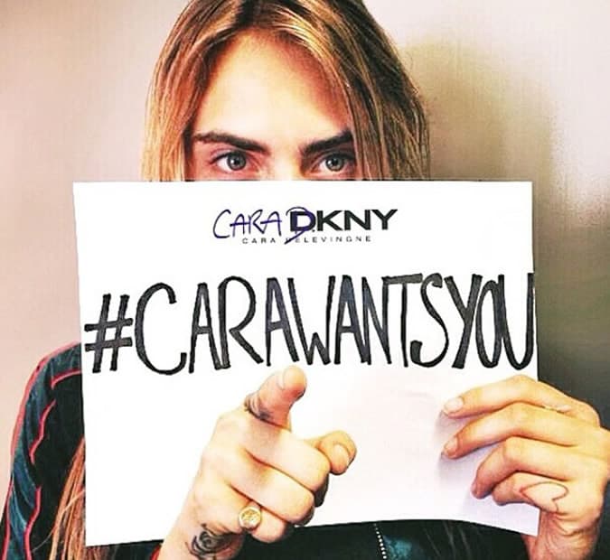 Cara Delevingne Unisex Collection For DKNY