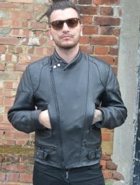 Vintage Leather Biker Jacket