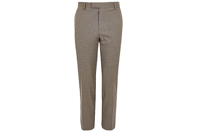 River Island Brown Dogstooth Check, the best short pants for men
