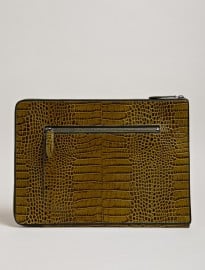 Dries Van Noten Mens Imitation Reptile Document Holder
