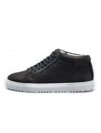 Etq Amsterdam Blueberry Quilted Mid Top 1 Sneakers