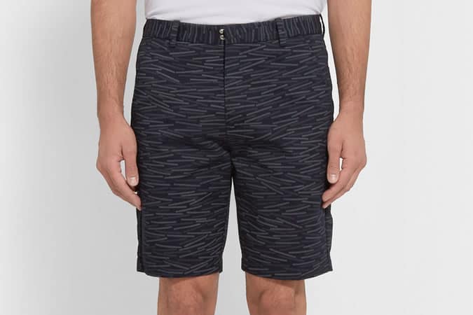 FOLK PRINTED COTTON SHORTS