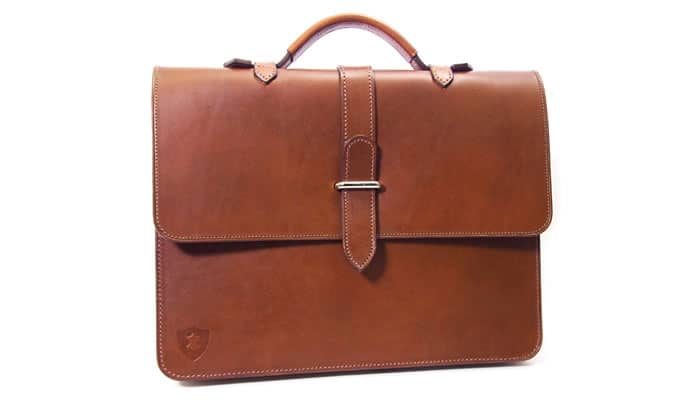 London Tan Briefcase