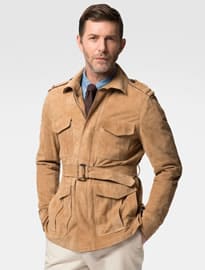 Hackett Mayfair Saharian Suede Jacket