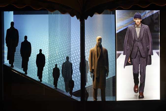 Ermengildo Zegna Couture Harrods Windows Project