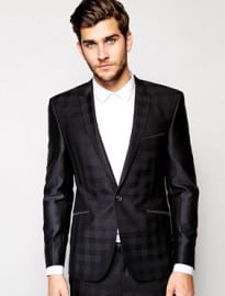 Vito Tonal Check Suit