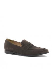 Asos Penny Loafers In Suede