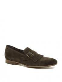 Rolando Sturlini Suede Fringe Loafers