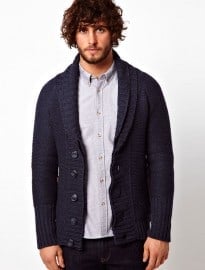 Superdry Shawl Quilted Cardigan