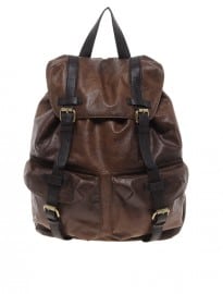 Asos Leather Look Backpack