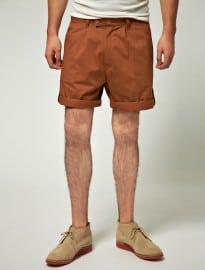 Camo Roll Up Poplin Shorts