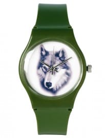 Asos Watch With Wolf Print Face