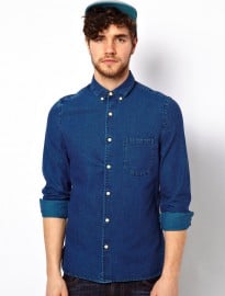 Asos Acid Wash Denim Shirt
