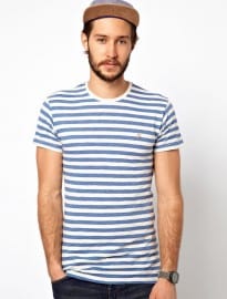 Farah Vintage T-shirt With Breton Stripe