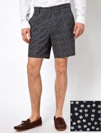 Asos Shorts In Ditsy Floral Print
