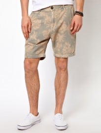 Selected Washed Floral Shorts