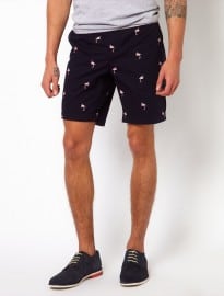 Ted Baker Embroidered Flamingo Shorts