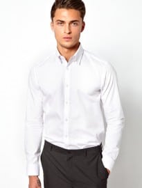 Asos Smart Shirt With Collar Tab