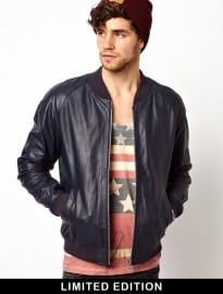 Asos Leather Bomber Jacket