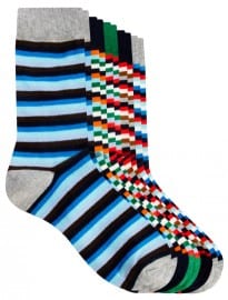 Jack & Jones Lanky Stripe 5 Pack Socks
