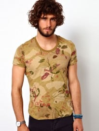 United Colors Of Benetton T-shirt With Floral Print