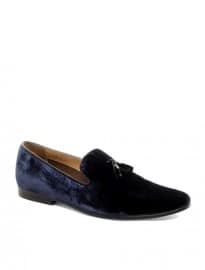 Asos Velvet Tassel Loafer With Leather Sole