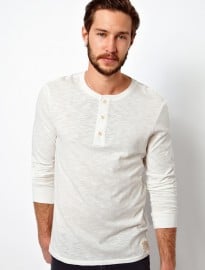 Lee Long Sleeve Top Henley Slub Jersey