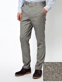 Asos Slim Fit Suit Trousers In Tweed