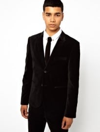 Bellfield 2 Button Jacket In Velvet