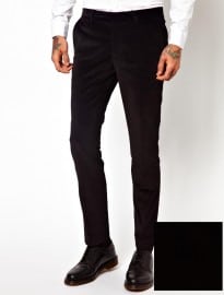 Noose & Monkey Skinny Velvet Suit Trousers