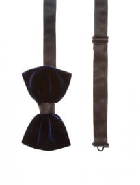 Asos Bow Tie In Velvet