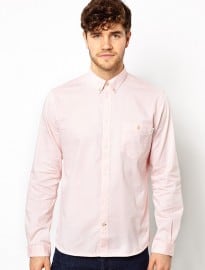 Paul Smith Jeans Oxford Shirt In Polka Dot Tailored Fit