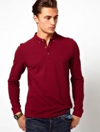 Asos Polo Shirt With Long Sleeves