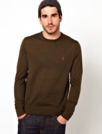 Polo Ralph Lauren Jumper In Merino Wool Crew Neck