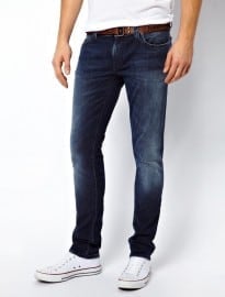 Nudie Jeans Tight Long John Skinny Blue Dot Wash