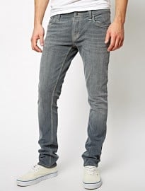 Nudie Jeans Tight Long John Skinny Charcoal Wash