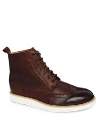 Bellfield Leather Wedge Brogue Boots
