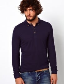 Asos Polo Shirt With Long Sleeves