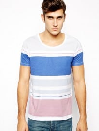 Asos Stripe T-shirt With Scoop Neck