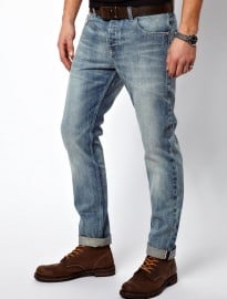 Asos Slim Jeans In Japanese Selvedge Vintage Wash