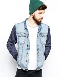 The Laundry Folk Denim Jacket Dalston Slim Fit Sweat Sleeves