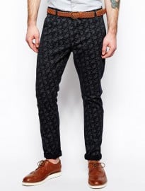 Dockers Alpha Khaki Chinos Skinny Fit Paisley Print